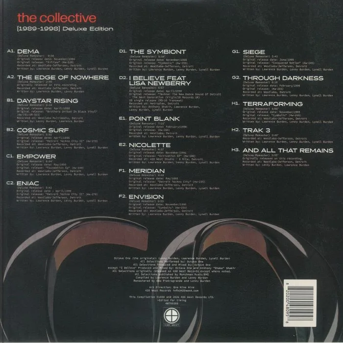 Обратная сторона обложки — OCTAVE ONE — The Collective 1989-1998 (Deluxe Edition)