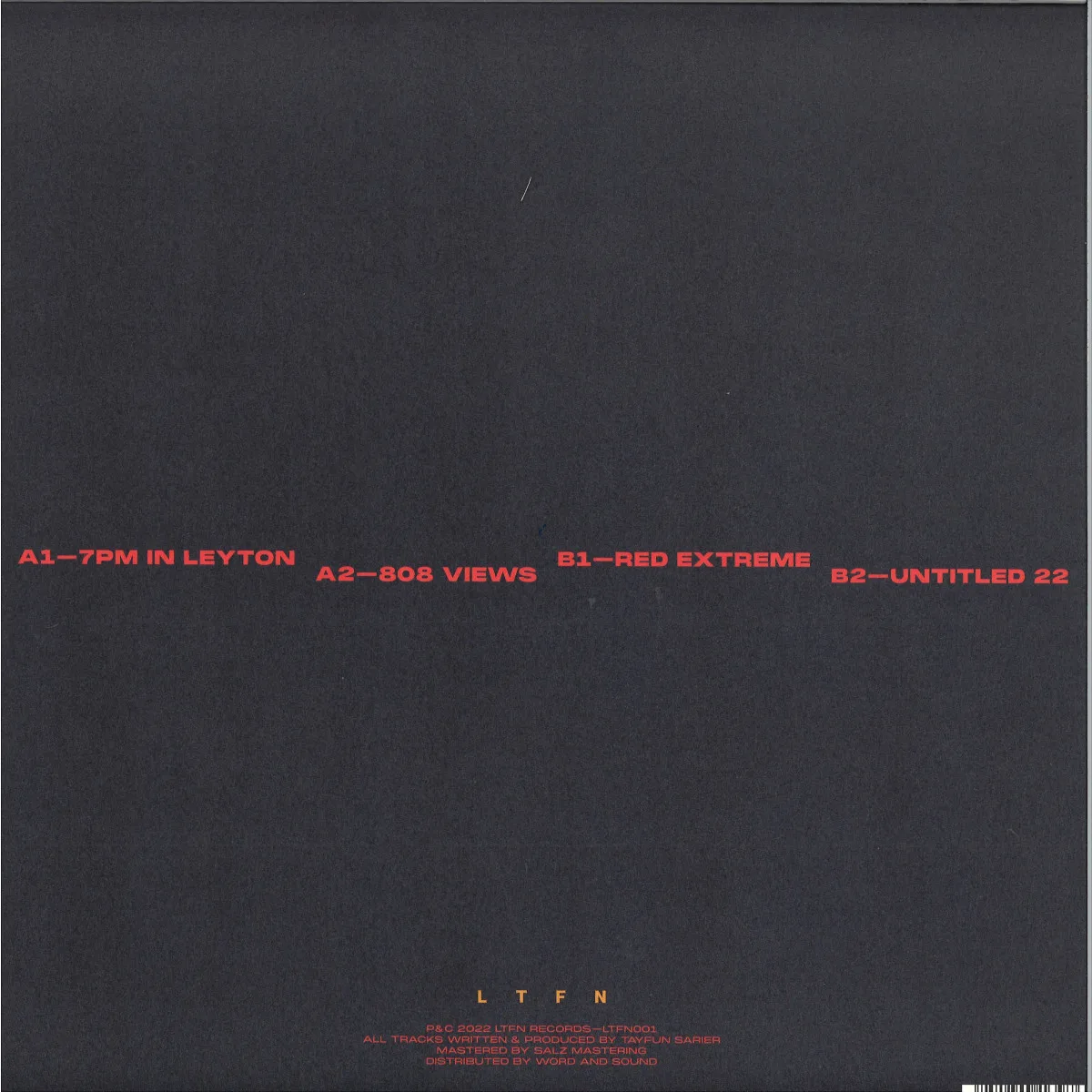 Back cover — Lütfen — 7PM in Leyton