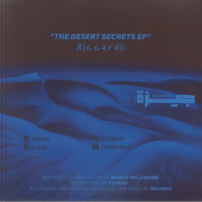 Обратная сторона обложки — RICCARDO — The Desert Secrets EP