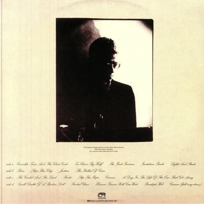 Back cover — DAVID J — Crocodile Tears & The Velvet Cosh (reissue)