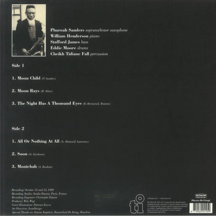 Обратная сторона обложки — Pharoah SANDERS — Moon Child (reissue)