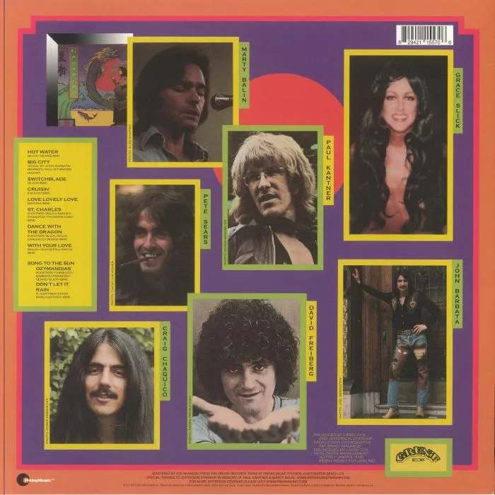 Back cover — JEFFERSON STARSHIP — Spitfire (reissue) (B-STOCK)