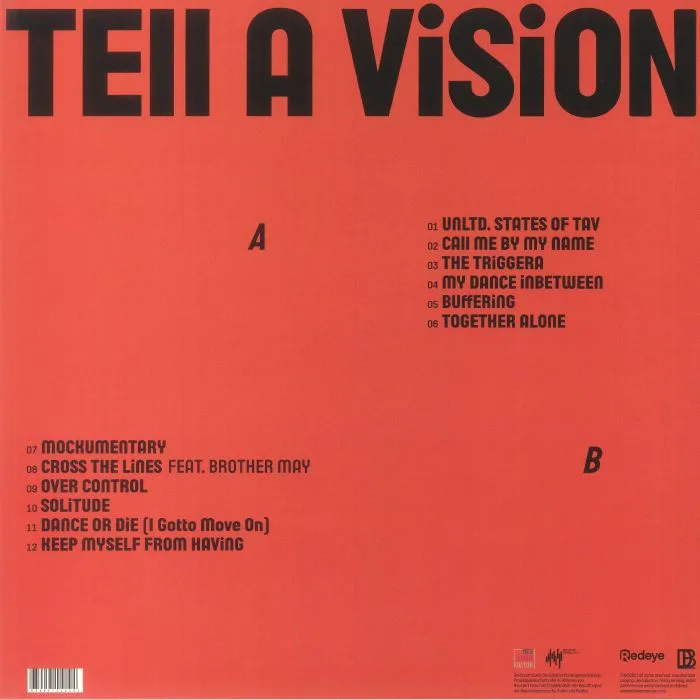 Обратная сторона обложки — TELL A VISION — TEll A ViSiON
