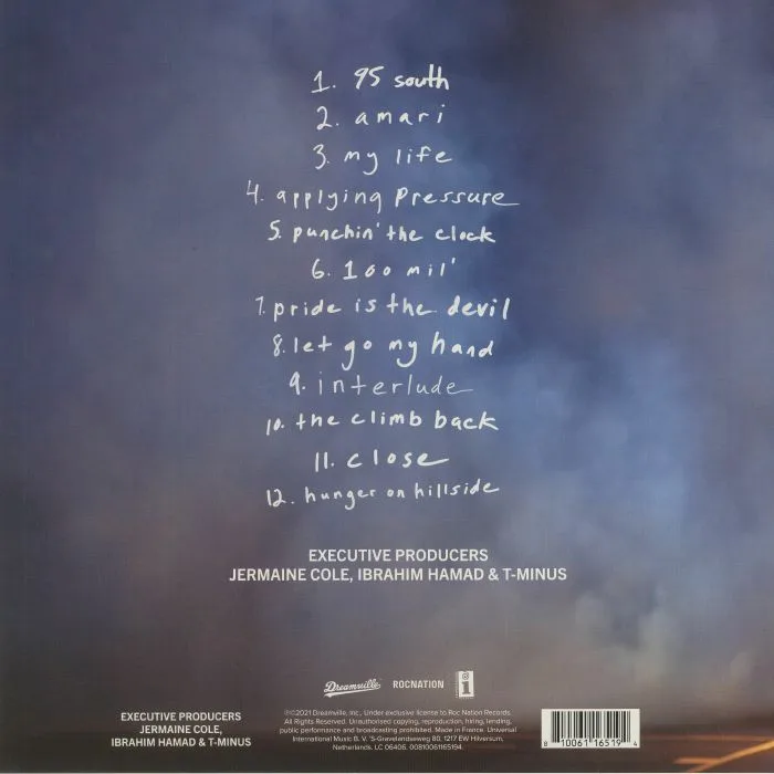 Обратная сторона обложки — J COLE — The Off Season