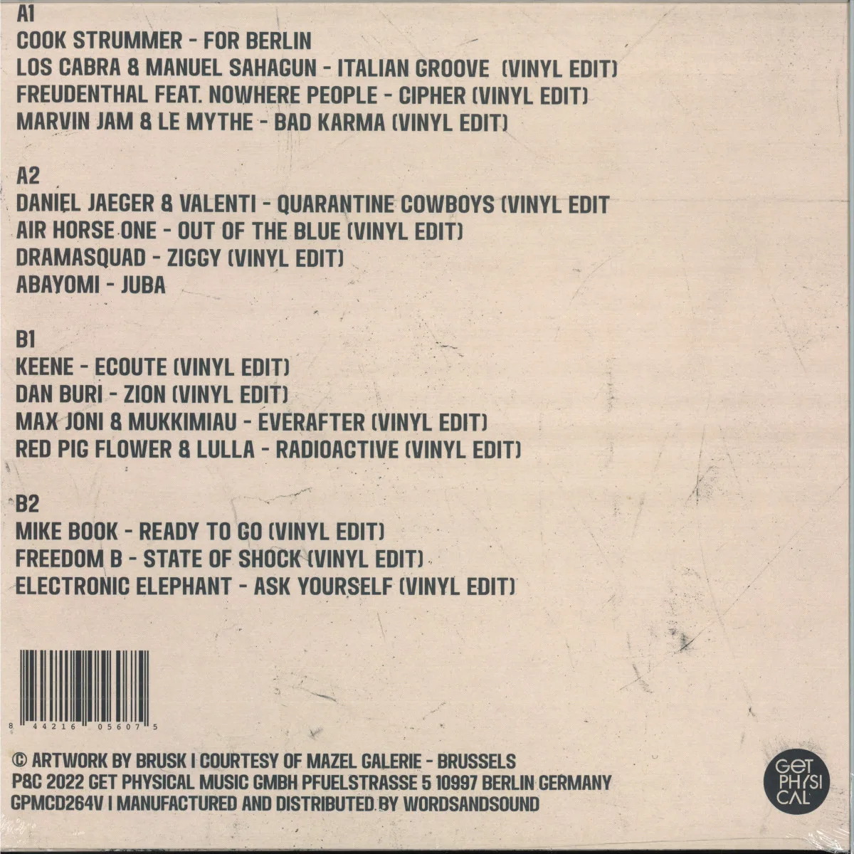 Обратная сторона обложки — Various — Berlin Gets Physical 2x12"