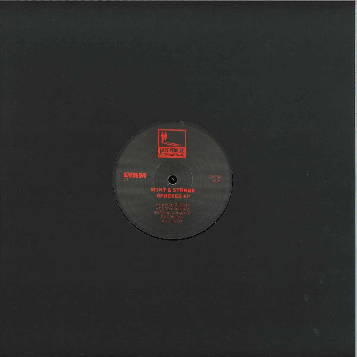 Back cover — M1NT & STRNGE — Spheres EP