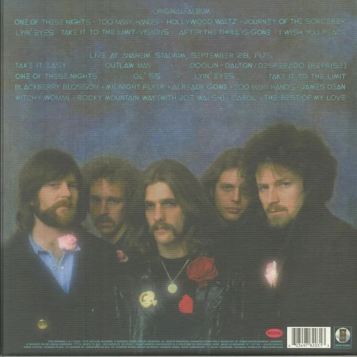 Обратная сторона обложки — EAGLES — One Of Those Nights (Deluxe Edition)
