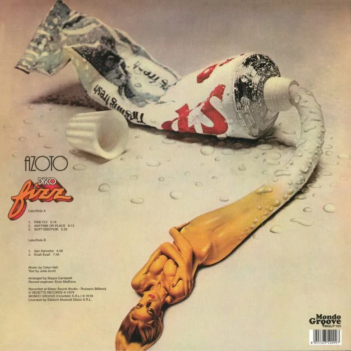 Обратная сторона обложки — AZOTO — Disco Fizz (reissue)