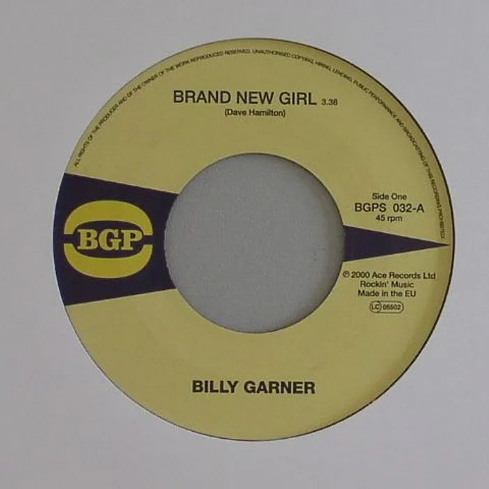Front cover — Billy GARNER — Brand New Girl