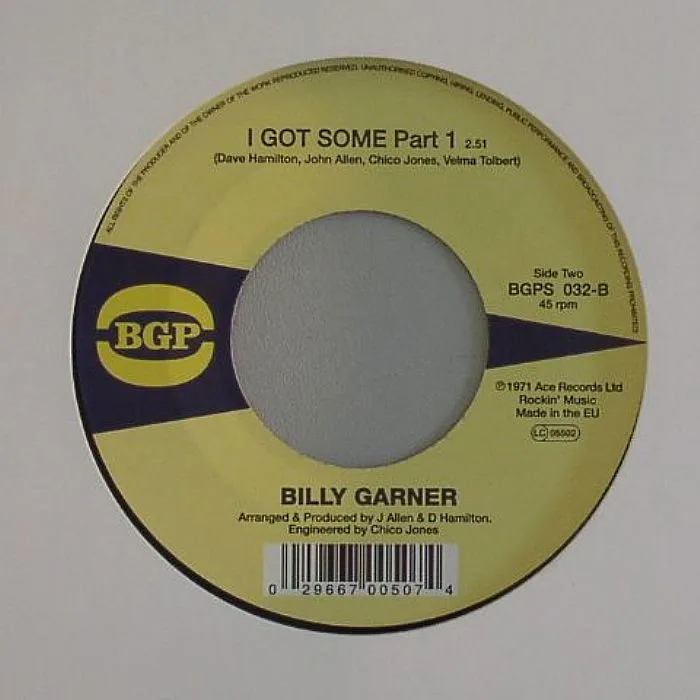 Back cover — Billy GARNER — Brand New Girl