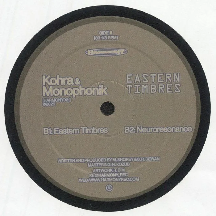 Обратная сторона обложки — KOHRA / MONOPHONIK — Eastern Timbres