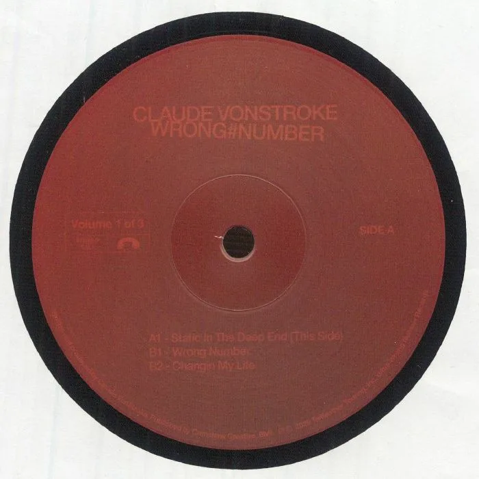 Front cover — Claude VONSTROKE — Wrong Number Volume 1
