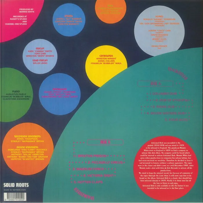 Обратная сторона обложки — KING TUBBY / SCIENTIST / BUNNY TOM TOM / BARNABAS — Universal Dub (reissue)