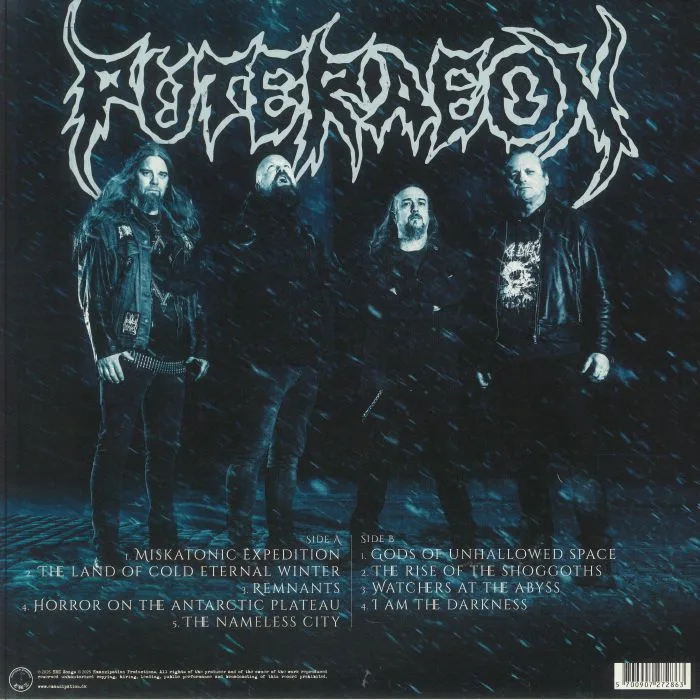 Обратная сторона обложки — PUTERAEON — Mountains Of Madness