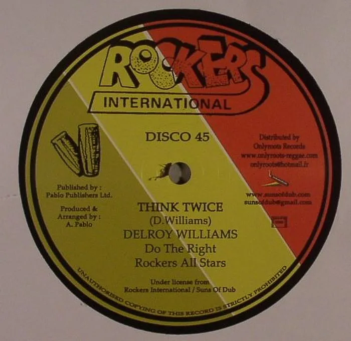 Delroy WILLIAMS / ROCKERS ALL STARS — Think Twice