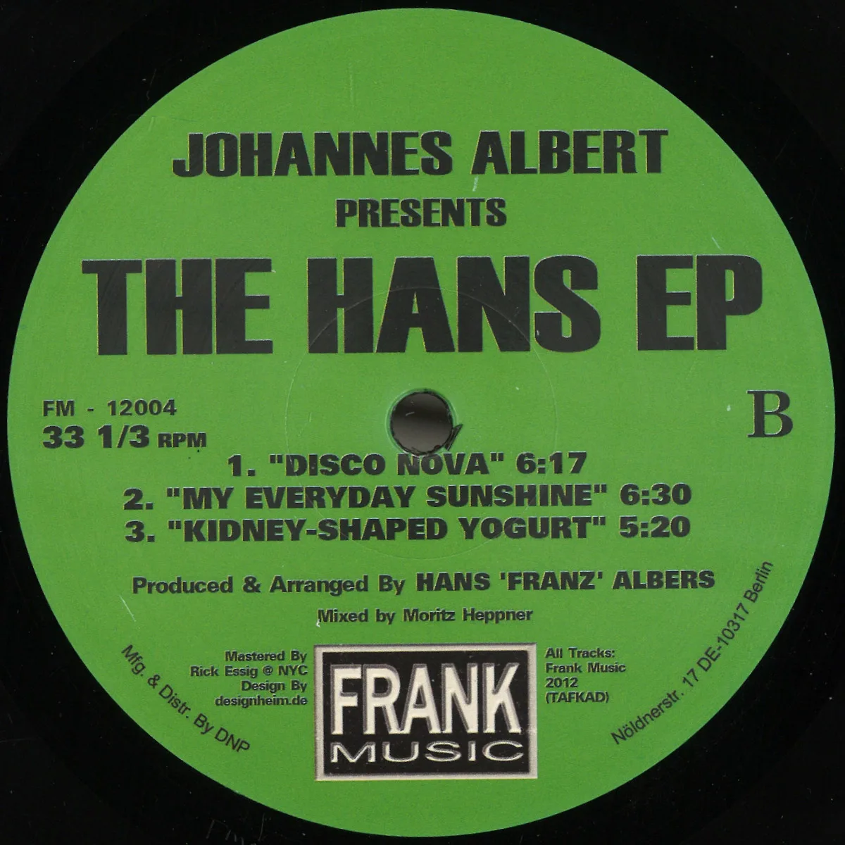 Johannes Albert — The Hans EP