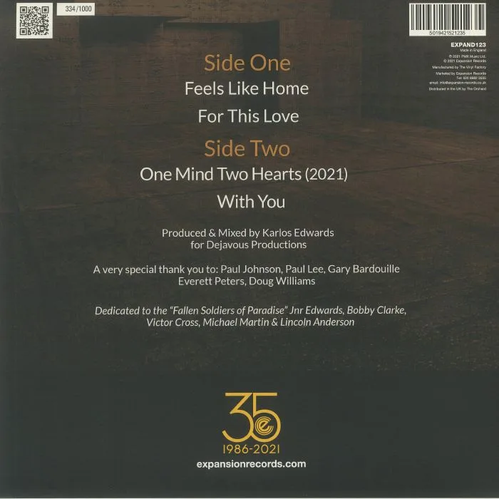 Back cover — The PARADISE PROJEX — The Paradise Projex EP (Special Edition)
