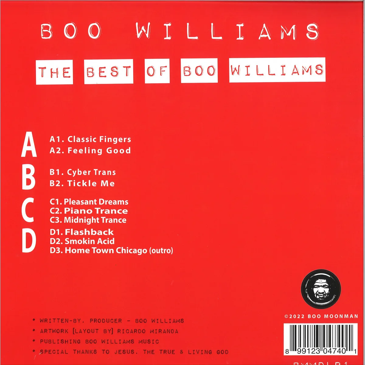 Back cover — Boo Williams — Best Of Boo Williams 2x12"