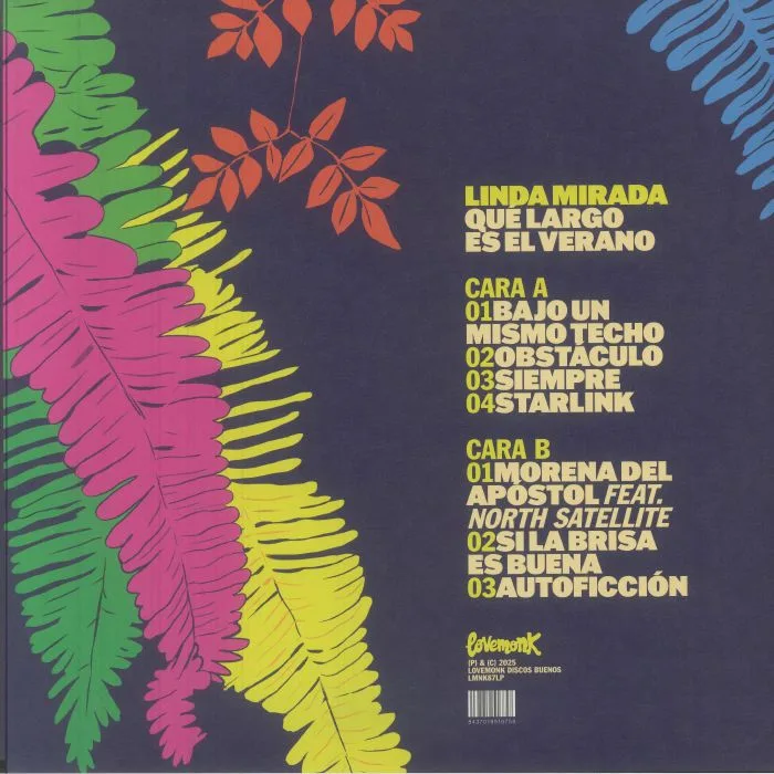 Back cover — Linda MIRADA — Que Largo Es El Verano