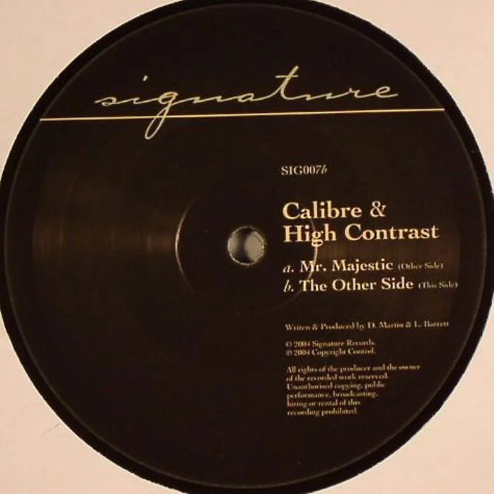 Обратная сторона обложки — CALIBRE / HIGH CONTRAST — Mr Majestic