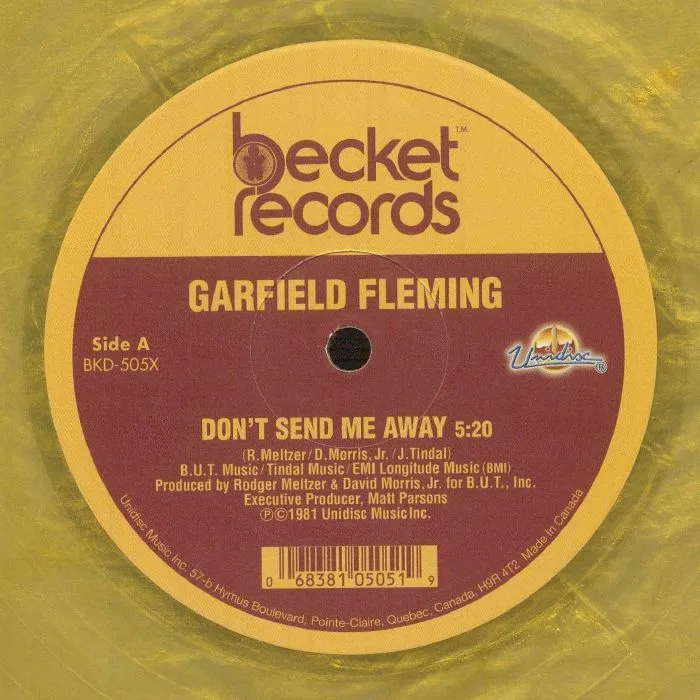 Лицевая сторона обложки — Garfield FLEMING — Don't Send Me Away (reissue)