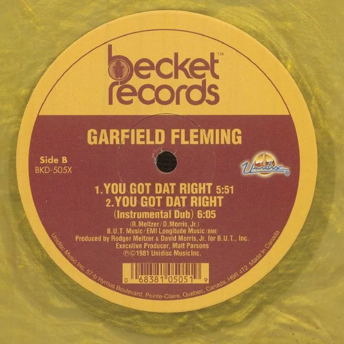 Обратная сторона обложки — Garfield FLEMING — Don't Send Me Away (reissue)