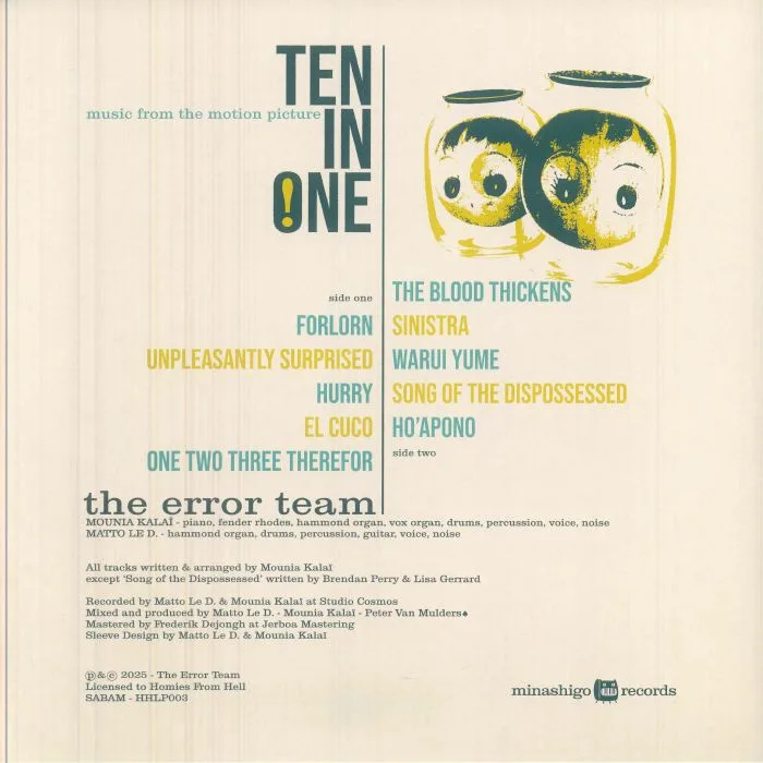 Back cover — The ERROR TEAM — Ten In One