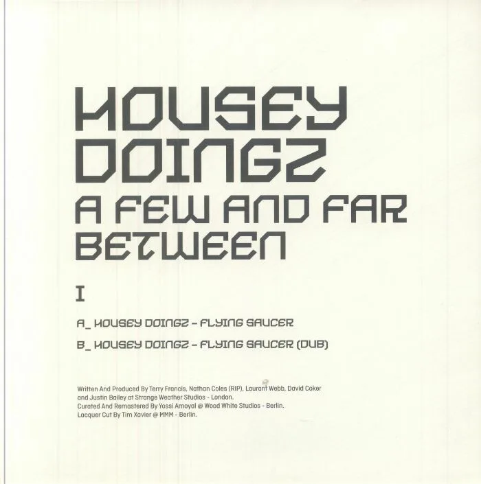 Back cover — HOUSEY DOINGZ — A Few & Far Between I