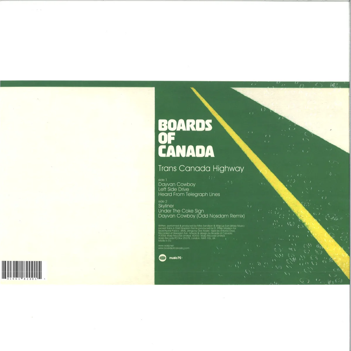 Обратная сторона обложки — Boards Of Canada — Trans Canada Highway