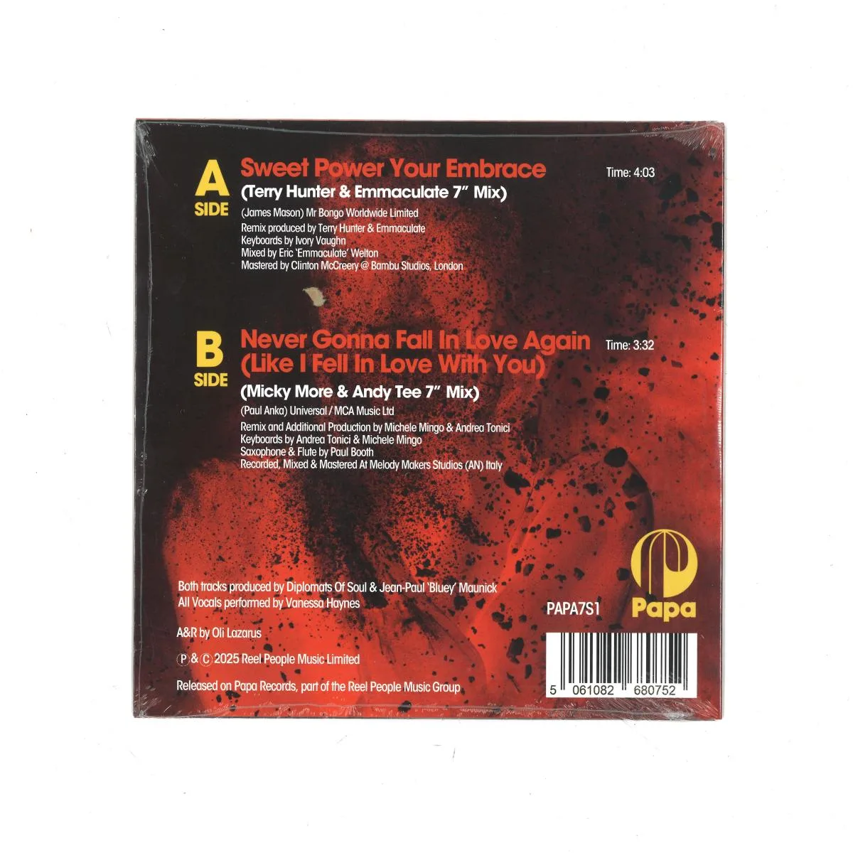 Back cover — Diplomats Of Soul ft. Incognito — Sweet Power Your Embrace (7")