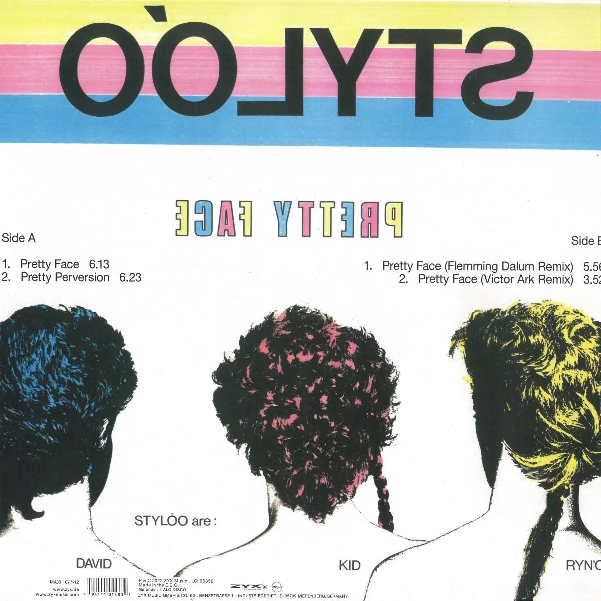 Обратная сторона обложки — STYLOO — Pretty Face LP