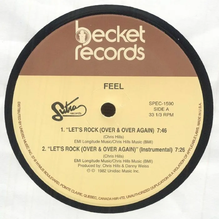 Front cover — FEEL — Let's Rock (Over & Over Again)