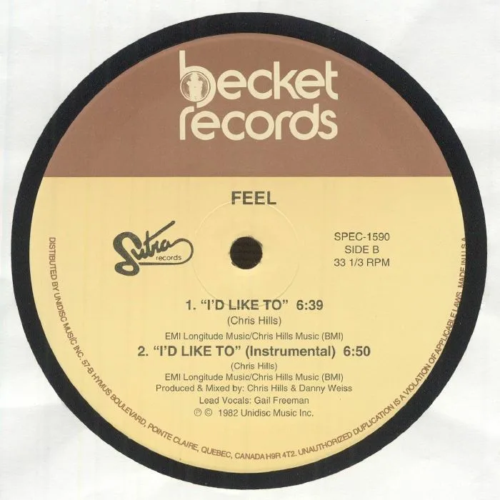 Back cover — FEEL — Let's Rock (Over & Over Again)