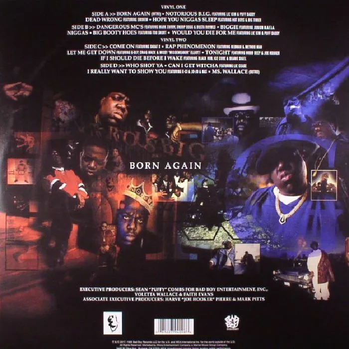 Back cover — The NOTORIOUS BIG — Born Again (reissue)