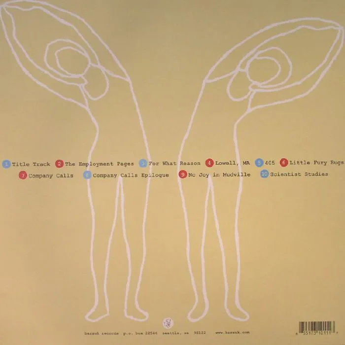 Back cover — DEATH CAB FOR CUTIE — We Have The Facts & We're Voting Yes