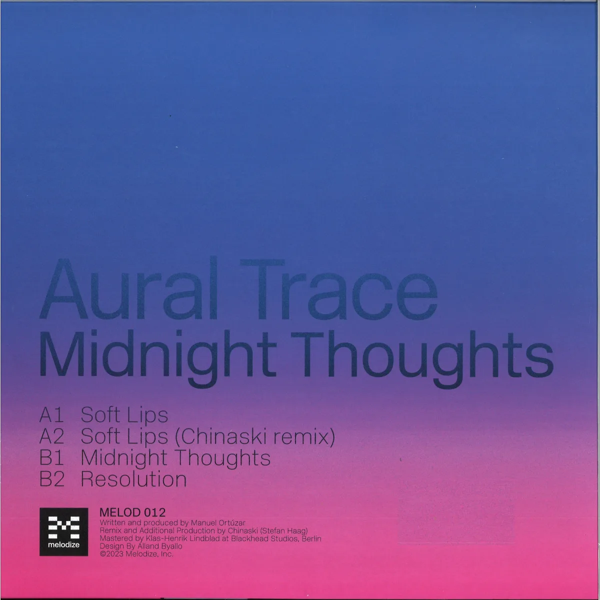 Обратная сторона обложки — Aural Trace — MIDNIGHT THOUGHTS