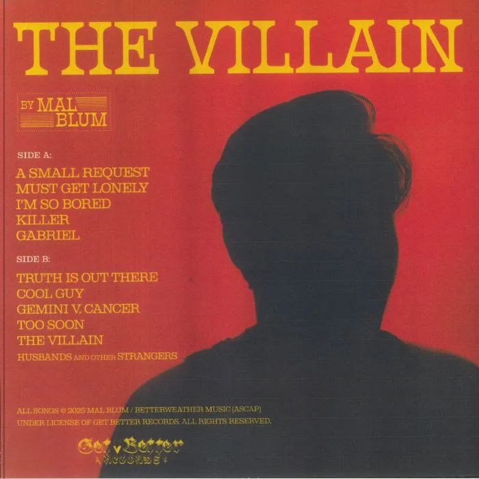 Обратная сторона обложки — Mal BLUM — The Villain