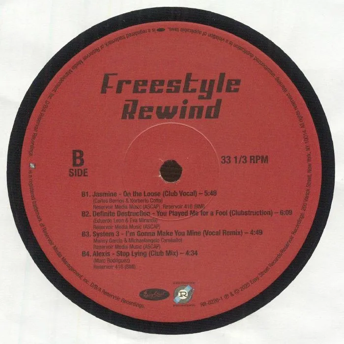Back cover — VARIOUS — Freestyle Rewind