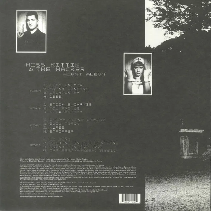 Обратная сторона обложки — MISS KITTIN / THE HACKER — First Album (reissue)