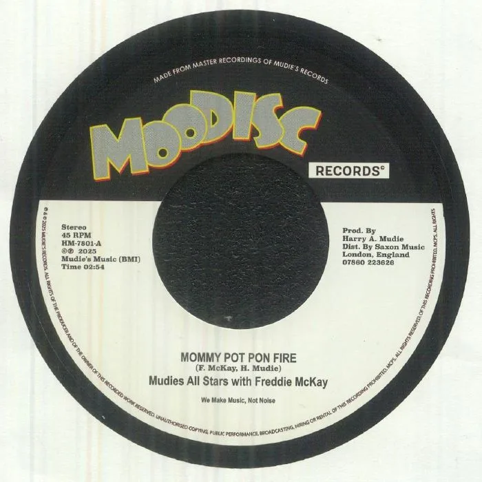 Freddie McKAY / GLADSTONE ANDERSON & MUDIES ALL STARS — Mommy Pot Pon Fire
