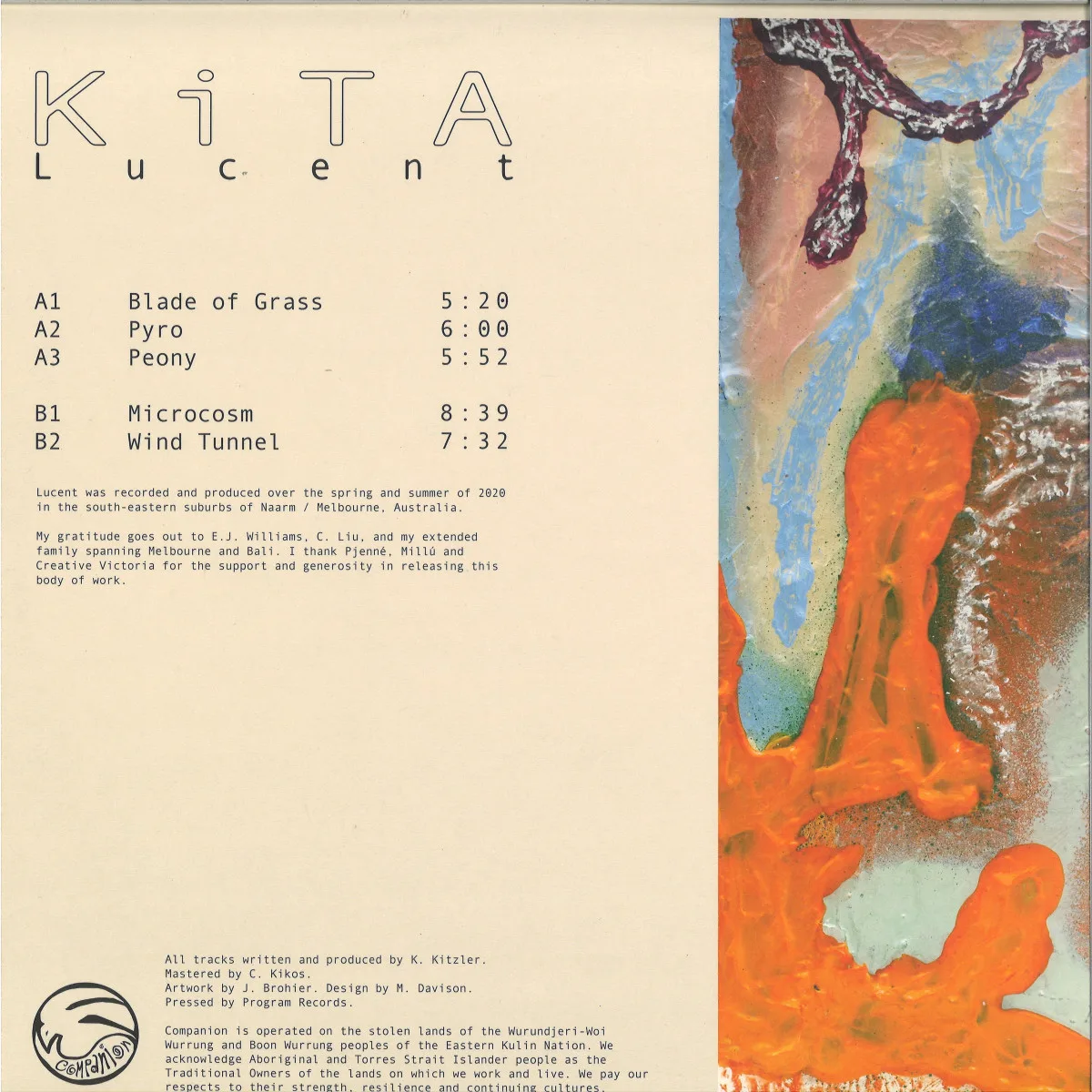Обратная сторона обложки — Kita — Lucent
