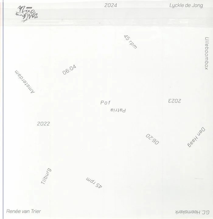 Back cover — Lyckle DE JONG / GIJSJE HEEMSKERK / RENEE VAN TRIER — Pof