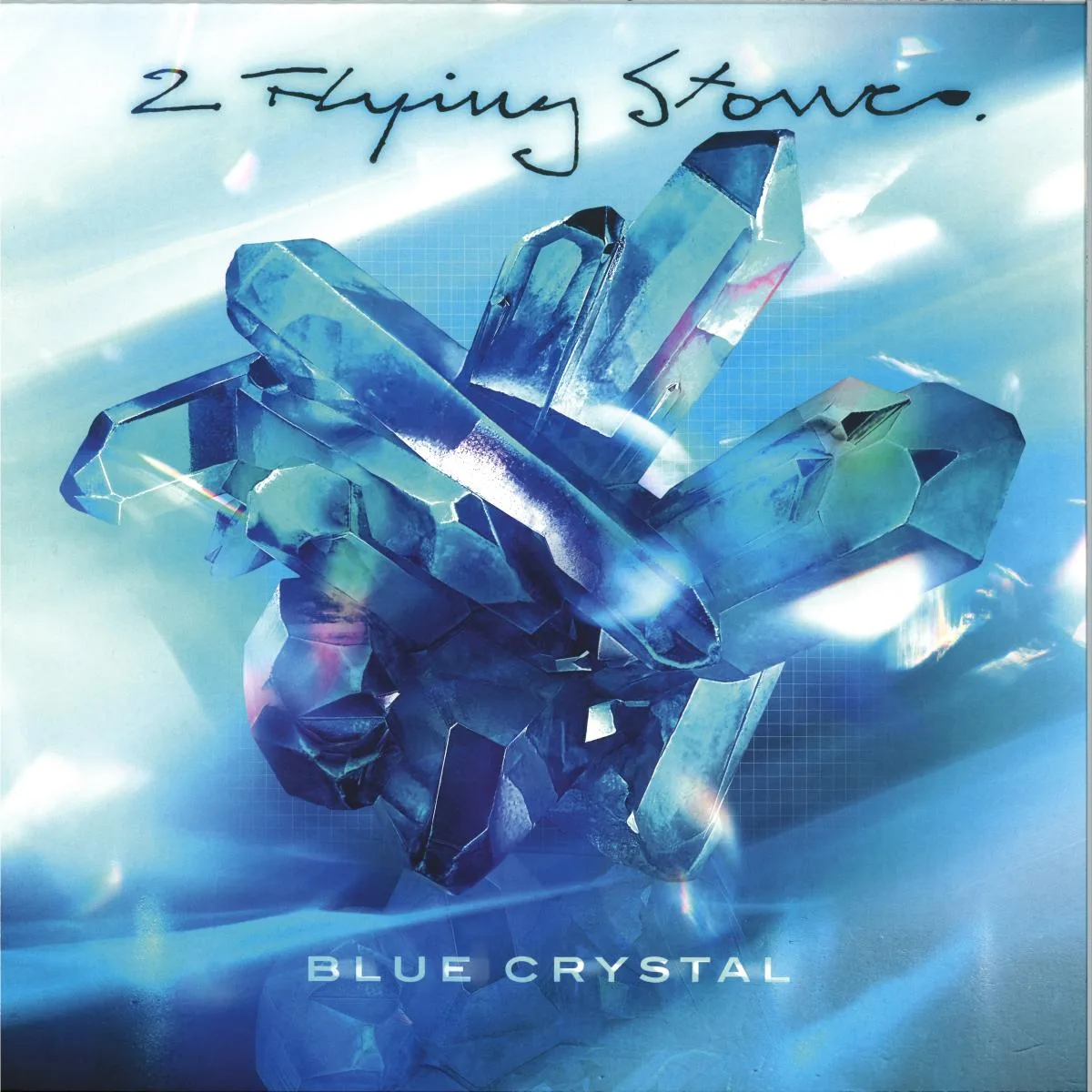 Front cover — 2 Flying Stones — BLUE CRYSTAL (REMIXES)