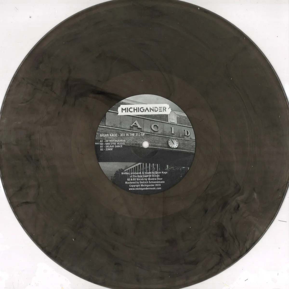Back cover — Brian Kage — 303 In The 313 EP
