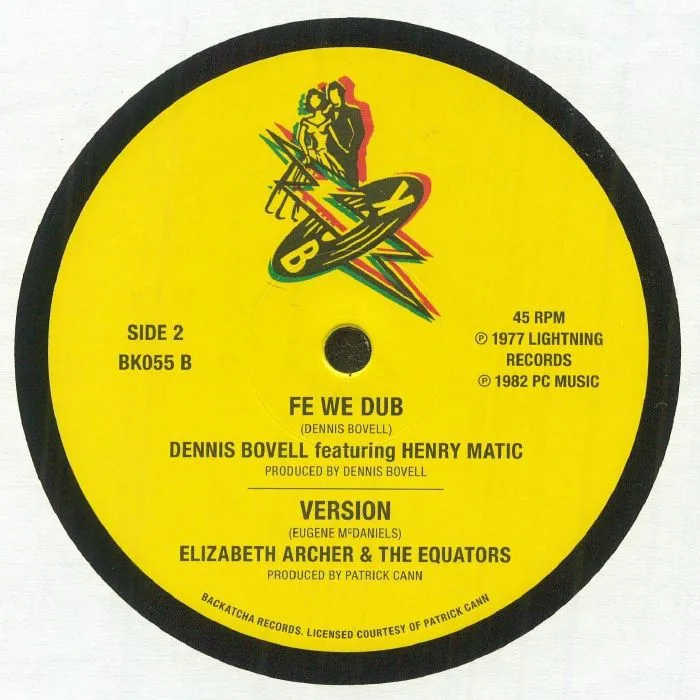 Back cover — Marie PIERRE / ELIZABETH ARCHER / THE EQUATORS / DENNIS BOVELL — Lover's Special Request EP