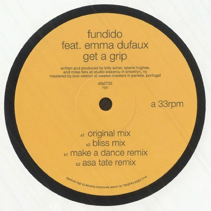 Лицевая сторона обложки — FUNDIDO feat EMMA DUFAUX — Get A Grip