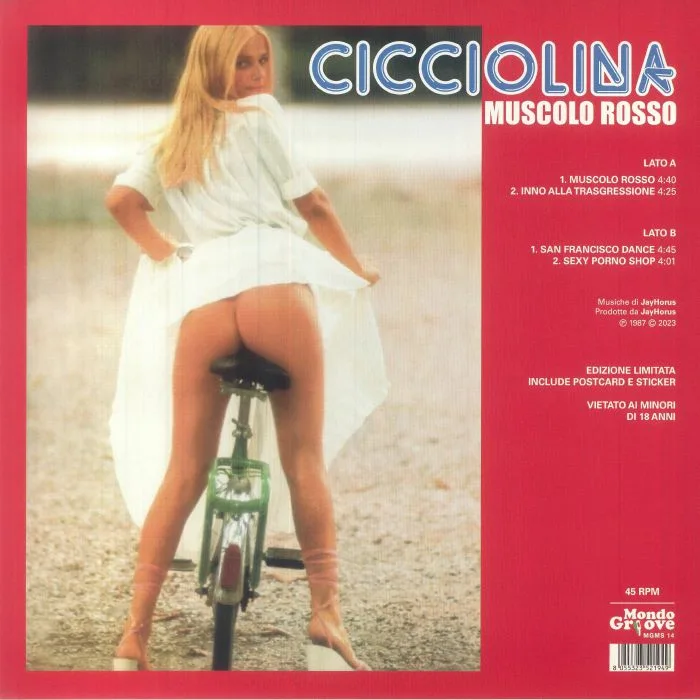 Back cover — CICCIOLINA — Muscolo Rosso