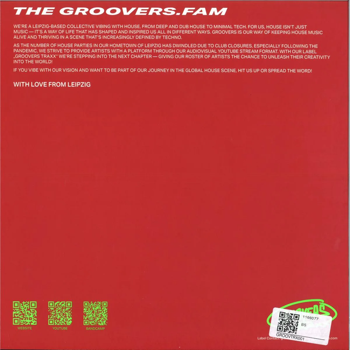 Back cover — Flashbaxx — Gazelle EP