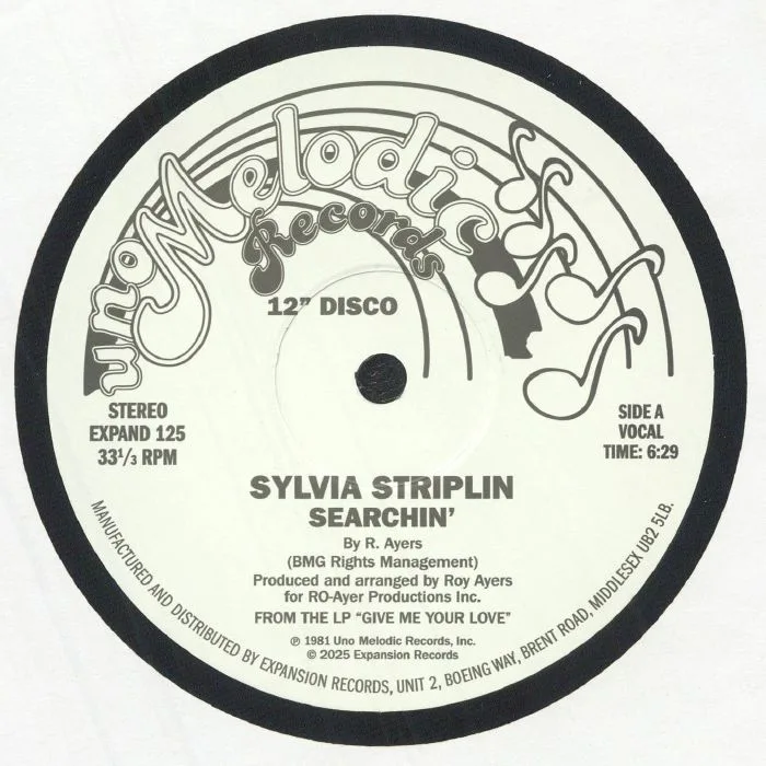 Front cover — Sylvia STRIPLIN / ROY AYERS — Searchin'