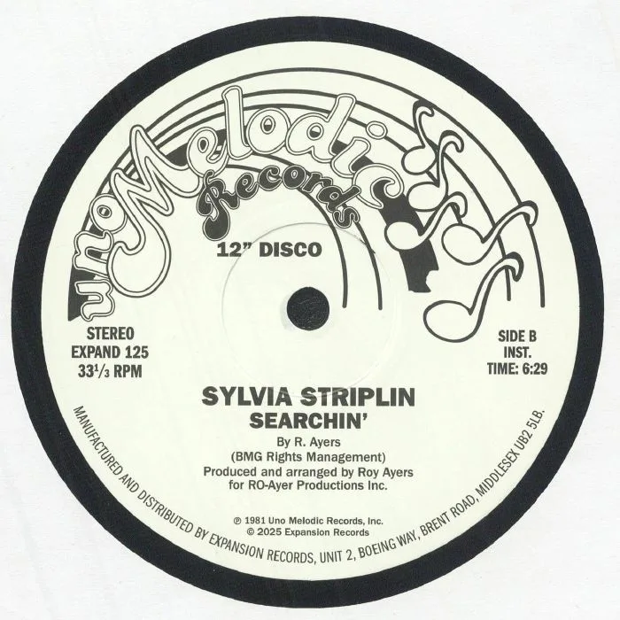 Back cover — Sylvia STRIPLIN / ROY AYERS — Searchin'